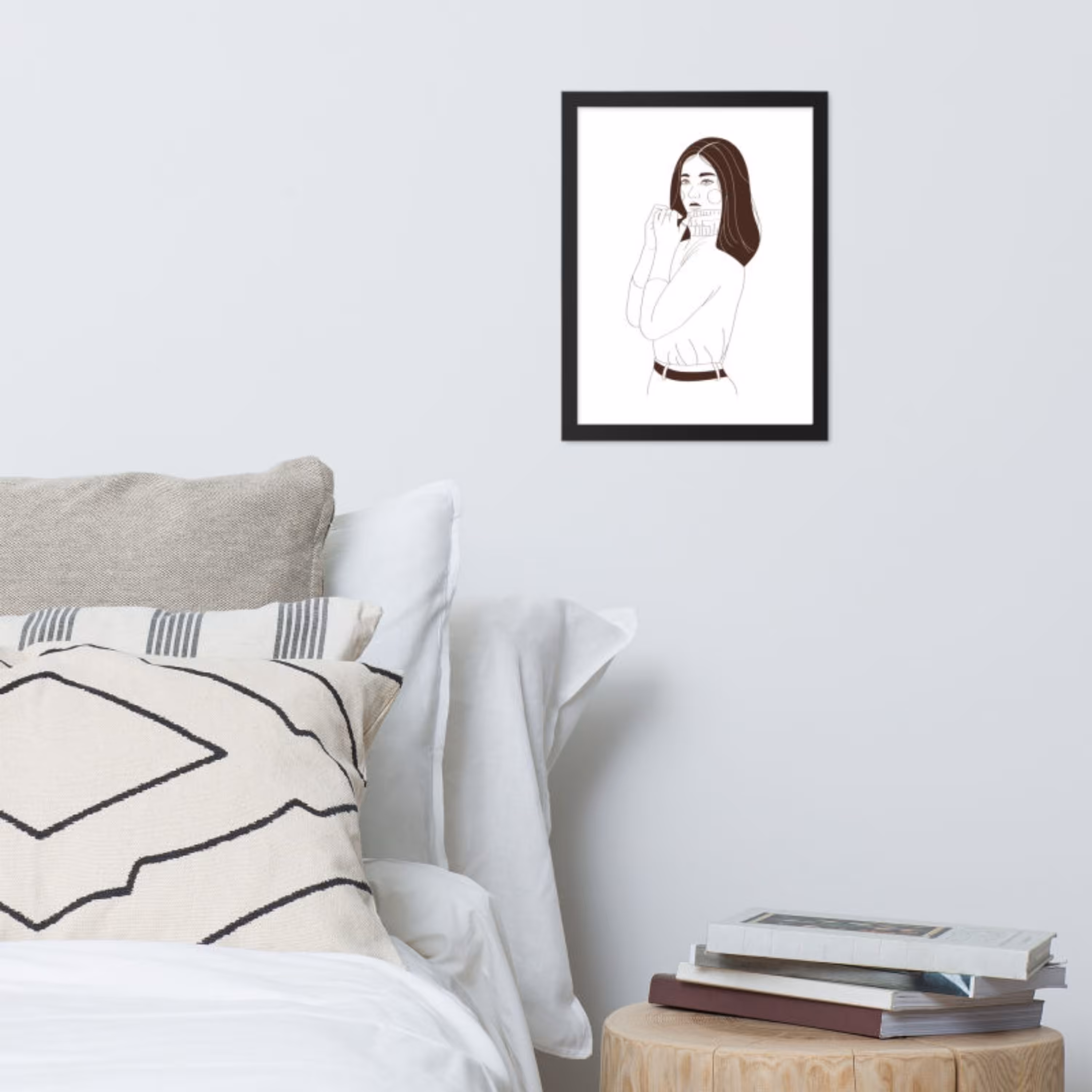 تابلو مدل دکوراتیو مینیمال دخترانه کد 2750