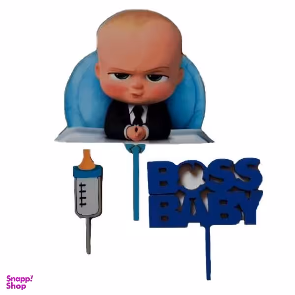 تاپر تزیین کیک به گز مدل بچه رییس مجموعه 3 عددی