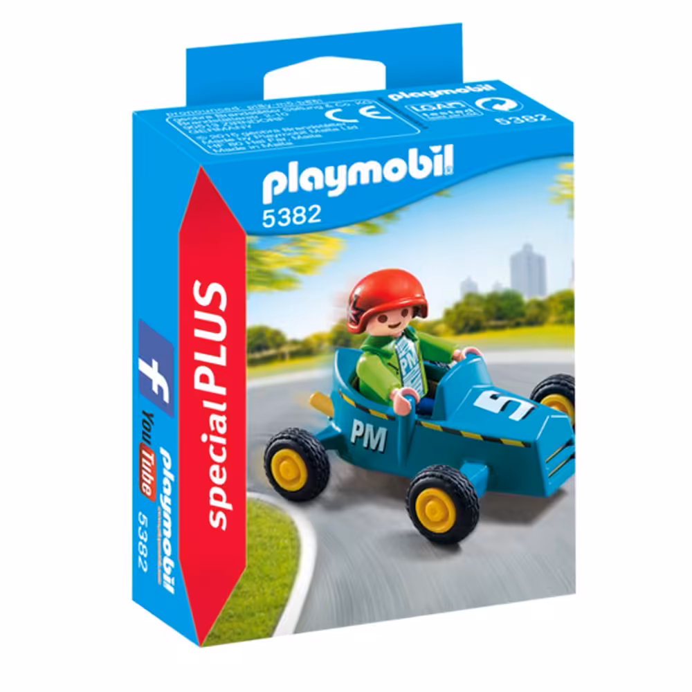 پلی موبيل مدل Boy with Go-Kart 5382