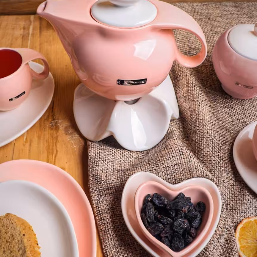 صبحانه خوری 19پارچه برند ayceram در رنگ های مختلف