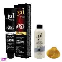 رنگ مو آیون (Ion) شماره 8.3 حجم 120 میلی‌لیتر رنگ بلوند طلایی + اکسیدان آیون (Ion) مدل 30vol نه درصدی حجم 180 میلی‌لیتر