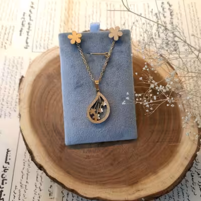 نیم ست استیل گل