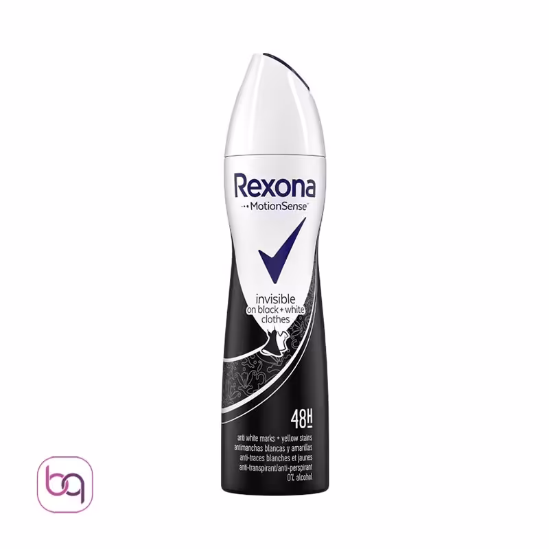 اسپری ضد تعریق رکسونا زنانه invisible on black white - بانه گالری