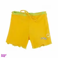 شورت مایو دخترانه مدل BAGIGI MGH رنگ زرد سبز