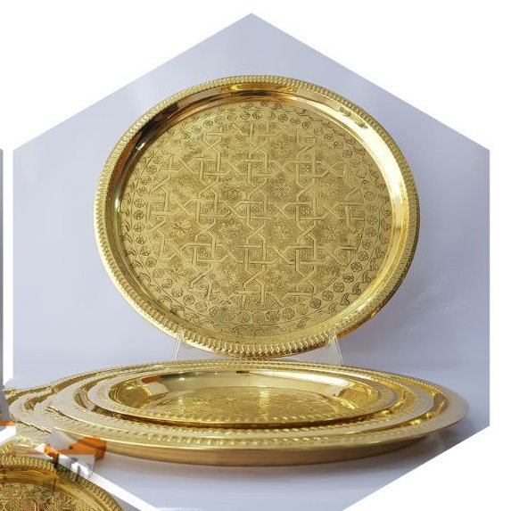 سینی برنجی هندی سایز3