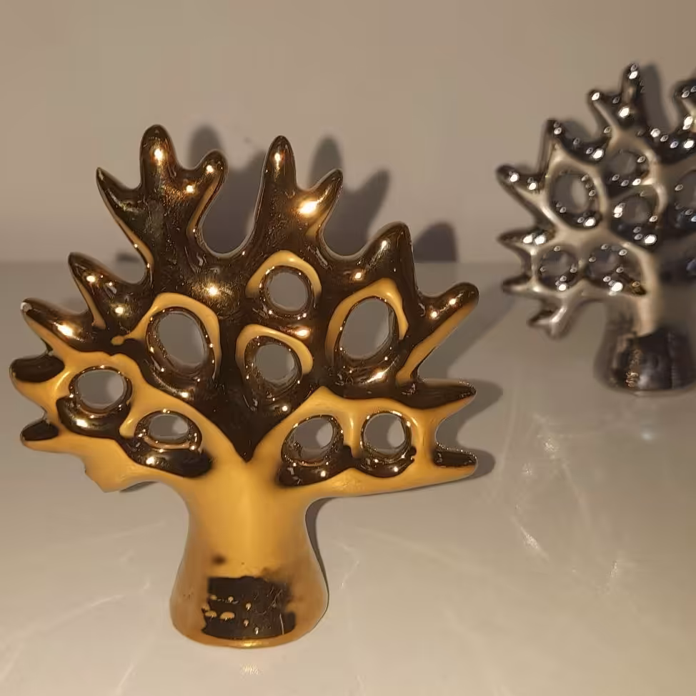 اکسسوری درخت طلایی و نقره ای بسیار شیک و باکیفیت برای منازل