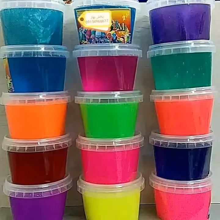 اسلایم رنگی  درجه یک مدل فلورسنت