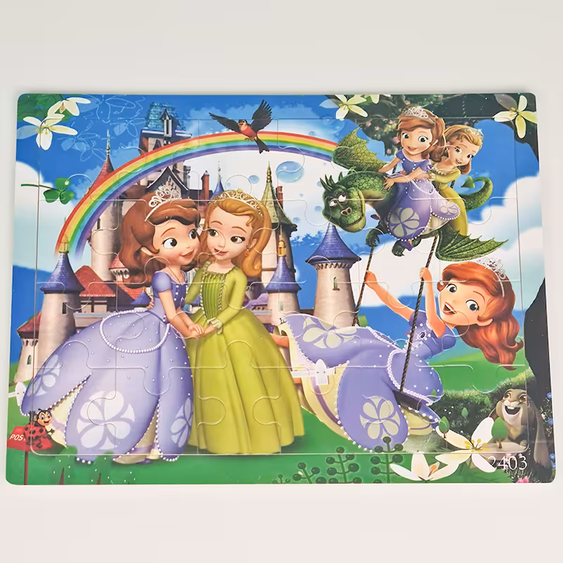 پازل چوبی کودک طرح پرنسس سوفیا کد 2403