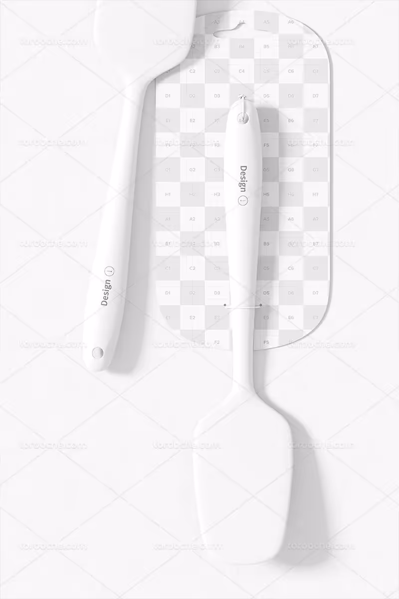 موکاپ لایه باز کفگیر آشپزی | گرافیک با طعم تربچه