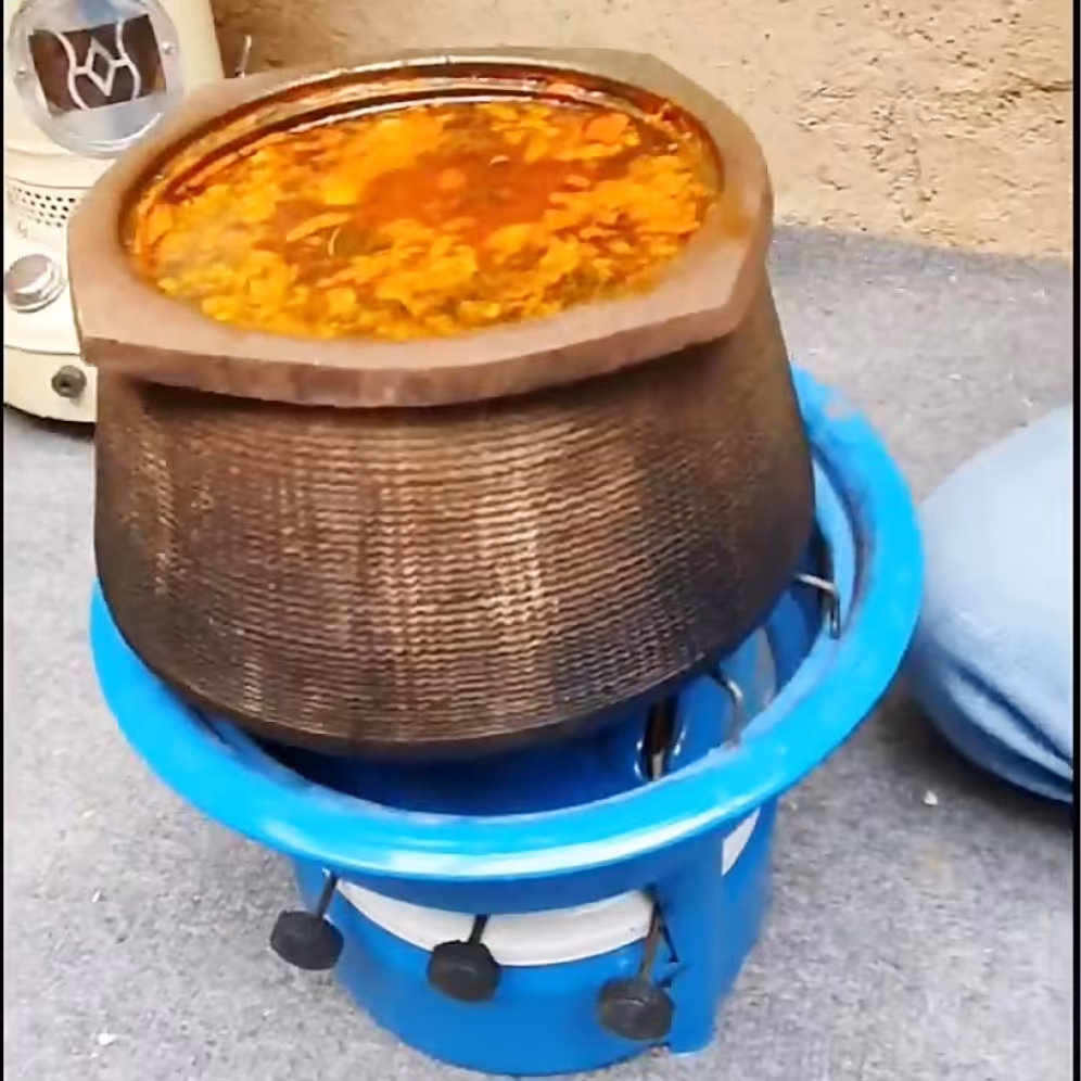قابلمه  و دیزی سنگی 15 نفره (25 نفره خورشتی) عالی و درجه یک صادراتی 