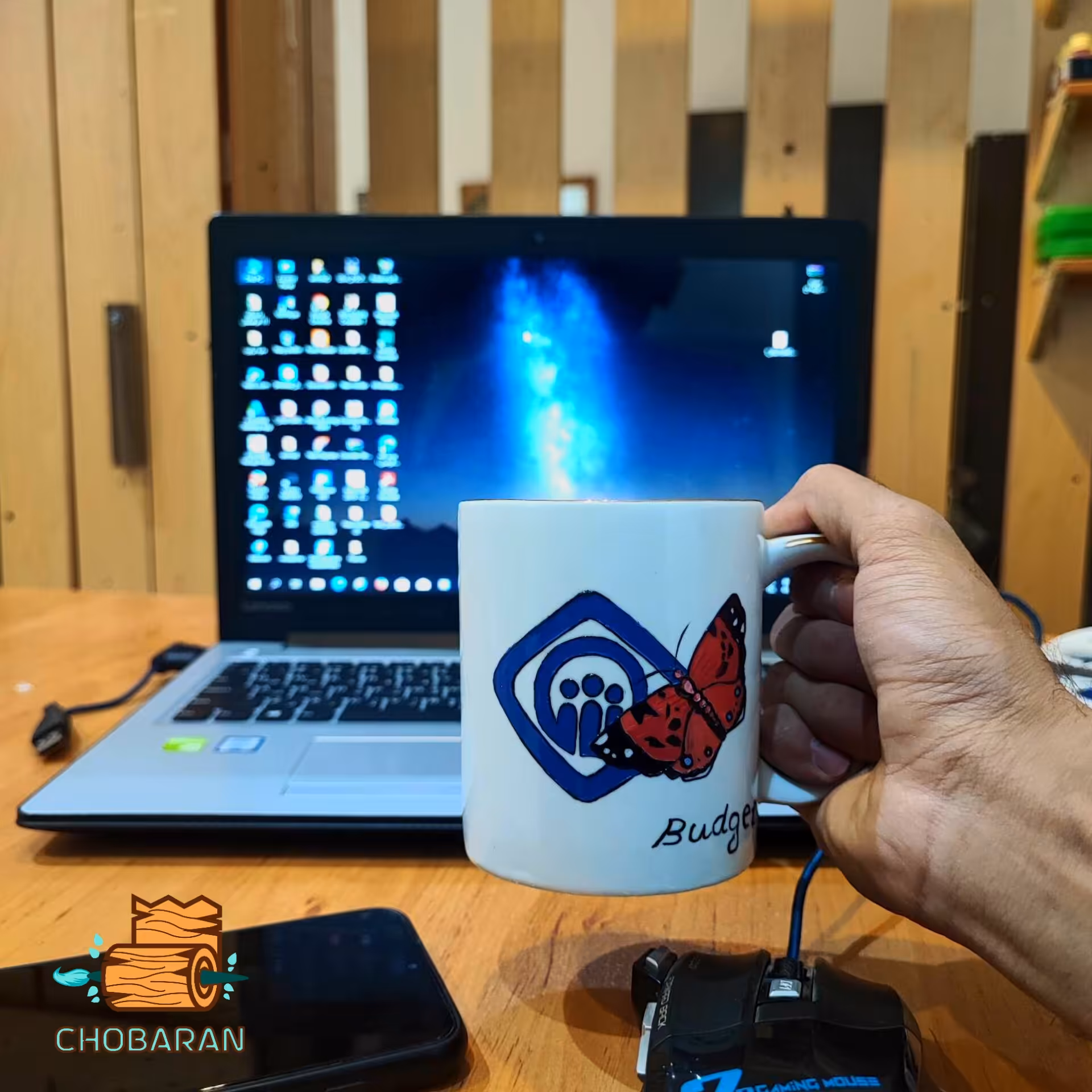 نقاشی طرح دلخواه شما روی ماگ