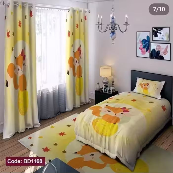 روتختی سه بعدی طرح بچه گانه چاپی