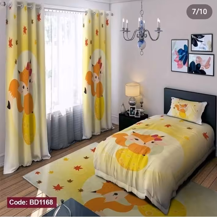 روتختی سه بعدی طرح بچه گانه چاپی