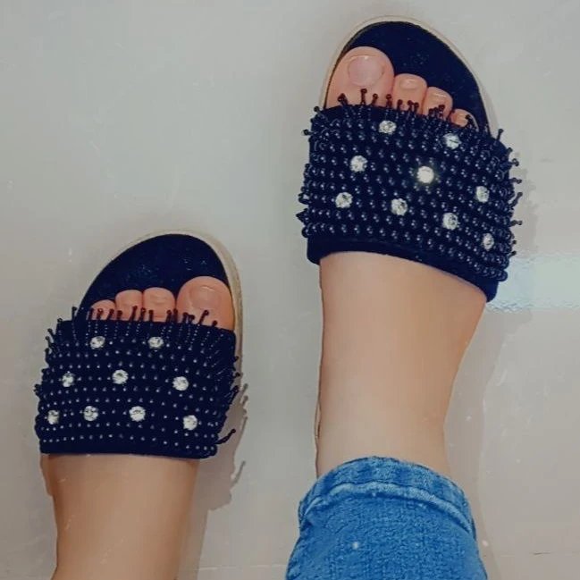 صندل زنانه و دخترانه مخمل از سایز 37 تا 40