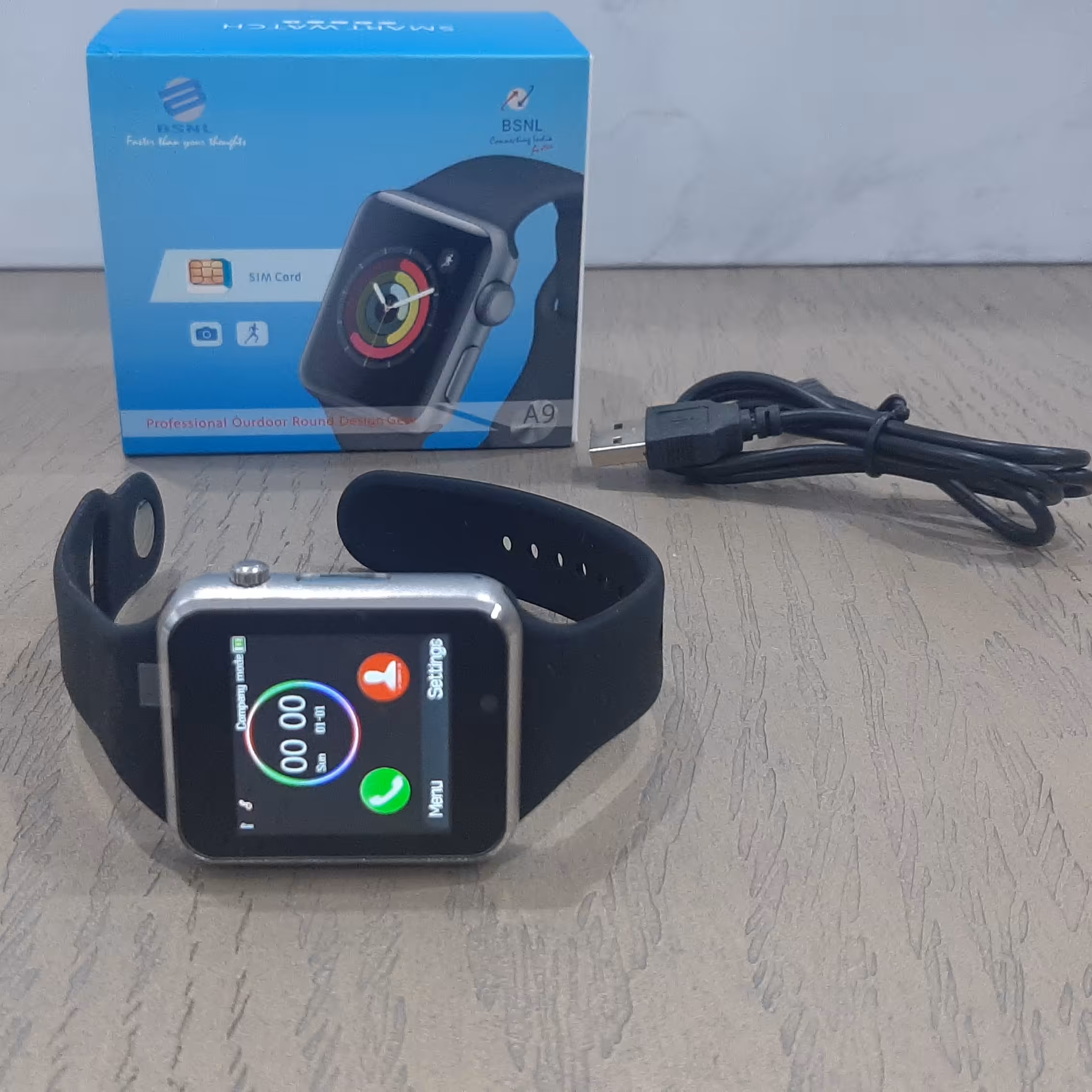 ساعت سیمکارتخور BSNL رنگ مشکی بدون مشکل رجیستری 