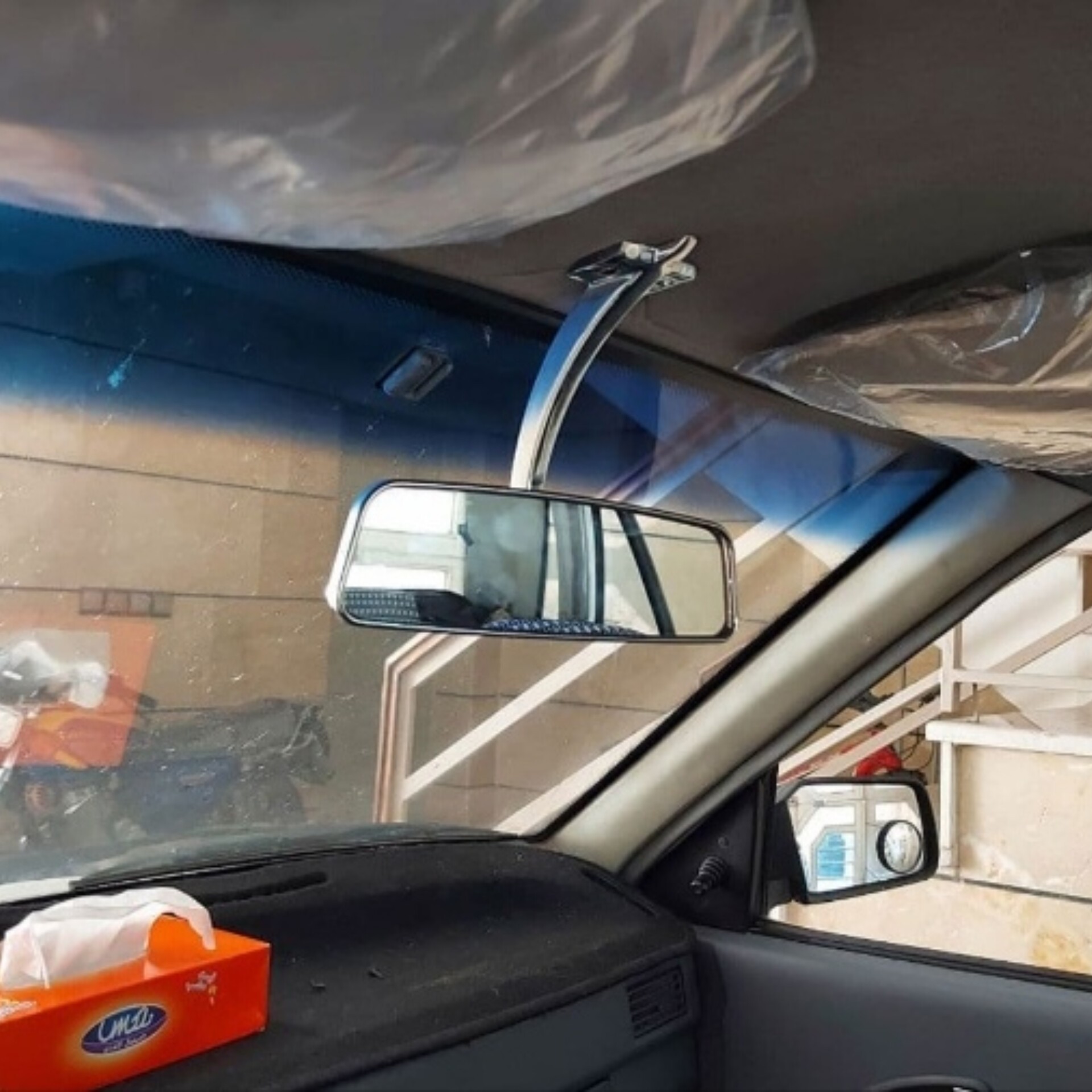 آینه وسط استیل سقفی 25 سانت