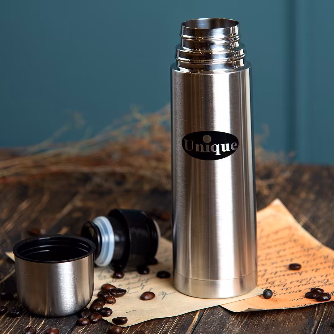 فلاسک استیل نیم یونیک سیلور