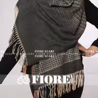 شال موهر زنانه ریشه فرانسوی طرح coco  زمستانی