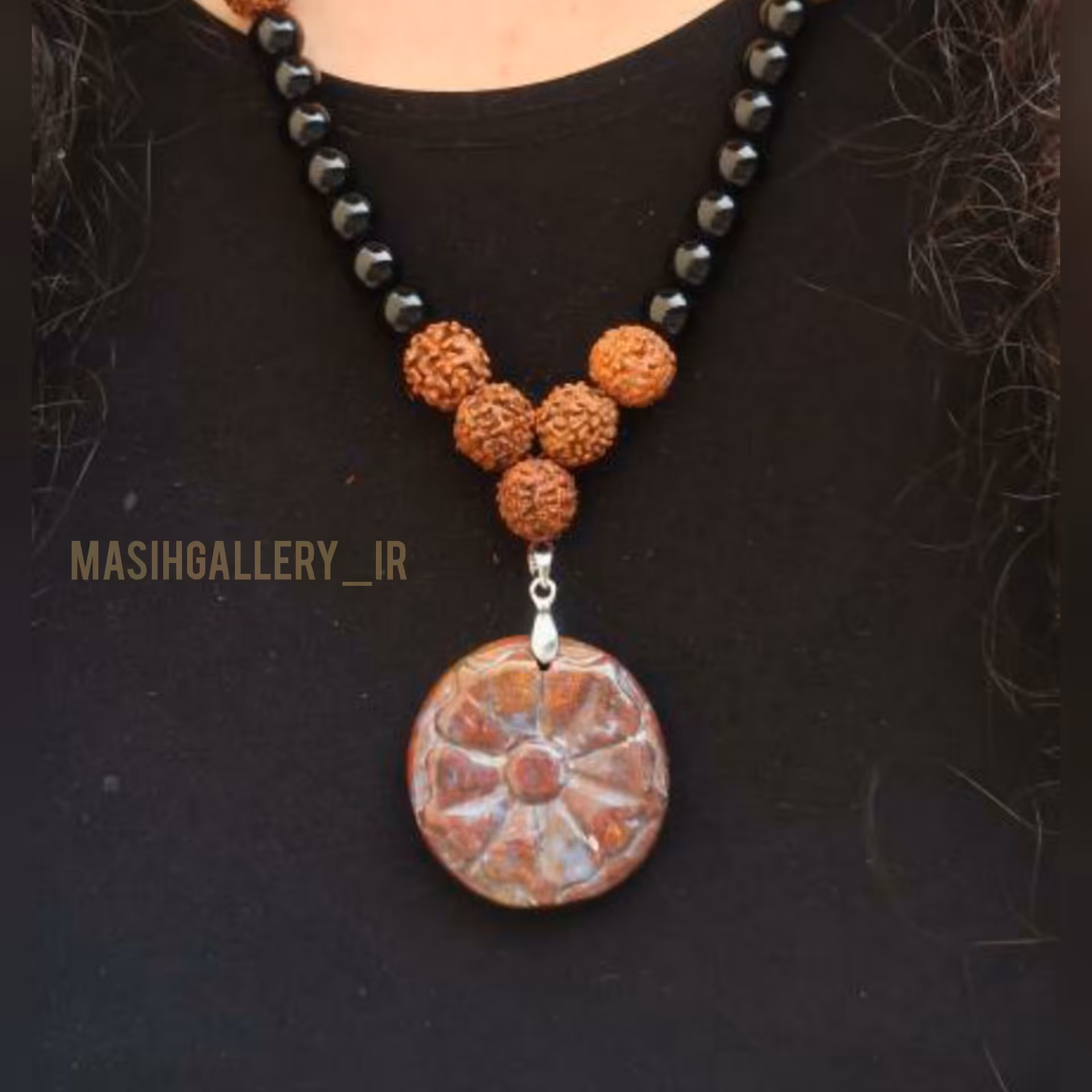 گردنبند سنگ اصلی عقیق
