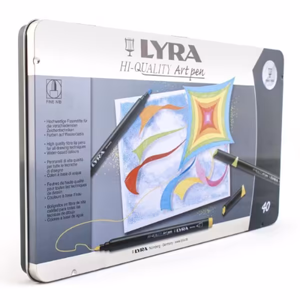 ماژیک حرفه ای 40 رنگ ليرا مدل Art Pen Professional