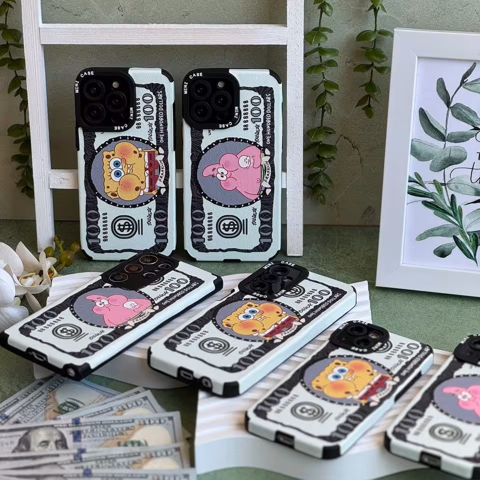 قاب گوشی دلار پاتریک و باب اسفنجی (کدC1242)سامسونگ، شیائومی و آیفون هزینه ارسال رایگانفروشگاه جاسپرمال