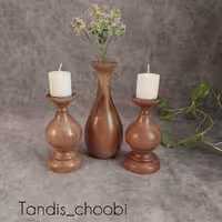 شمعدان چوبی .