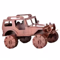 پازل سه بعدی آبان Aban طرح جیپ