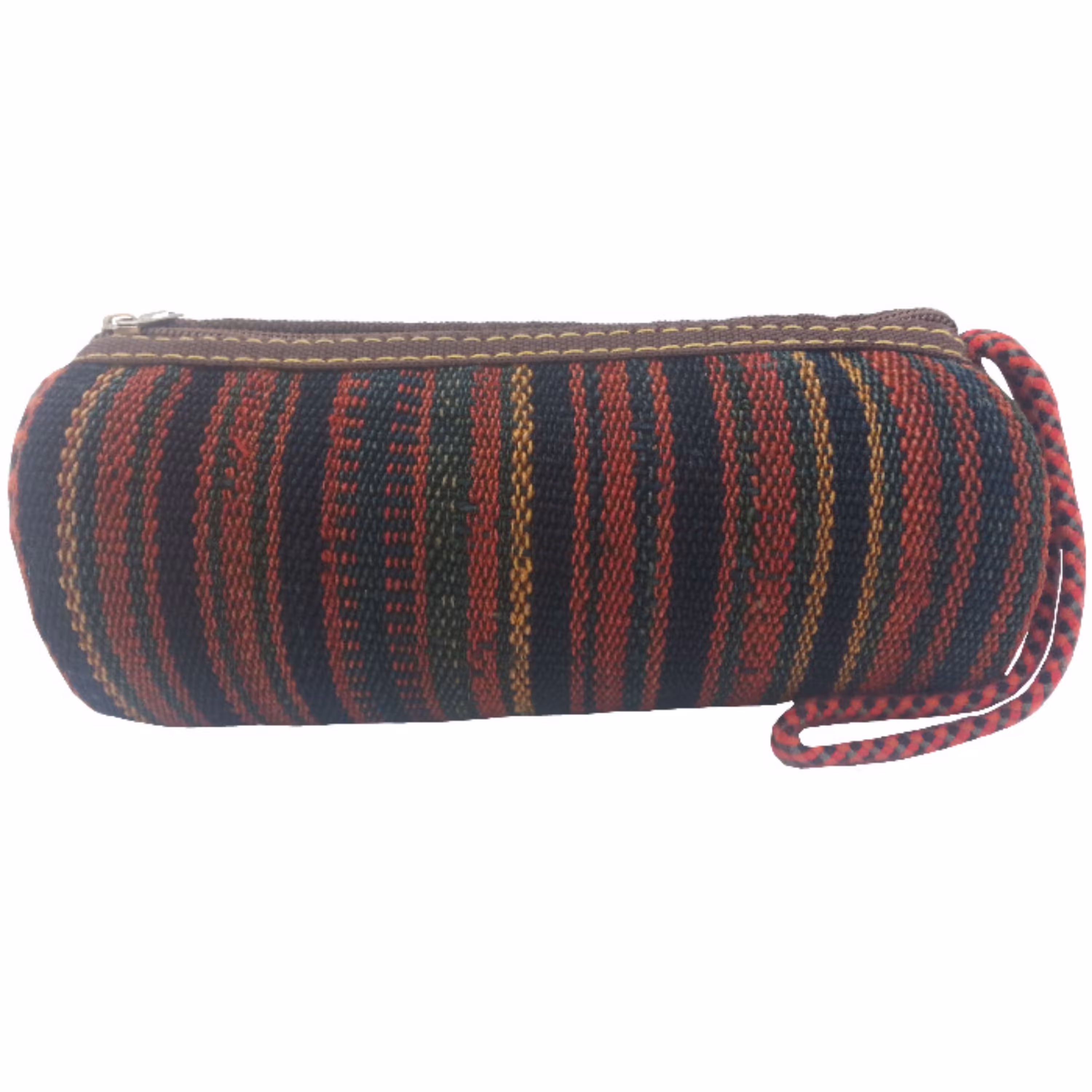 جامدادی گلیم دستباف  کد JAMEDGLI30  نفیس  زیپ قوی  رنگ زرشکی تیره