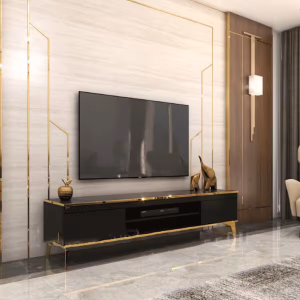 میزتلویزیون مدل T81 متالیک گلد