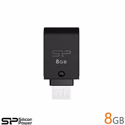 فلش مموری 8 گیگابایت OTG مدل X31- سیلیکون پاور | Silicon Power Dual USB Drive Mobile X31-8GB