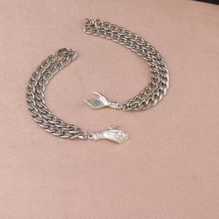 دستبند مگنتی دست با کارتیر استیل 