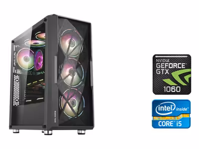 سیستم کامپیوتر گیمینگ پردازنده i5 4590 و گرافیک Asus GTX 1060