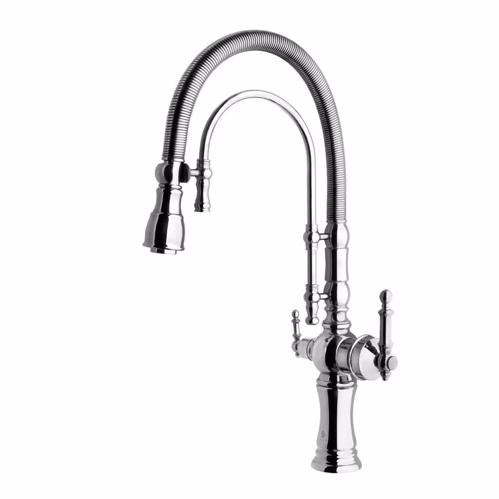 شیر سینک دومنظوره کروم 