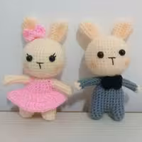 جا کلیدی بافت خرگوشی دخترانه و پسرانه 10 سانتی 