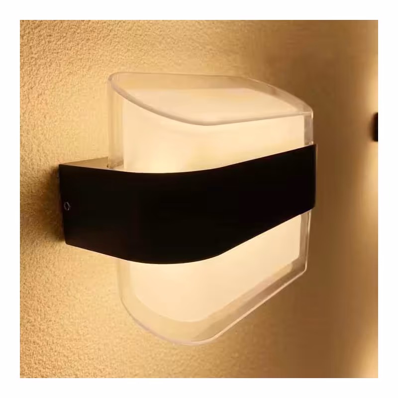 چراغ دیواری دکوراتیو گلس دار ال ای دی 