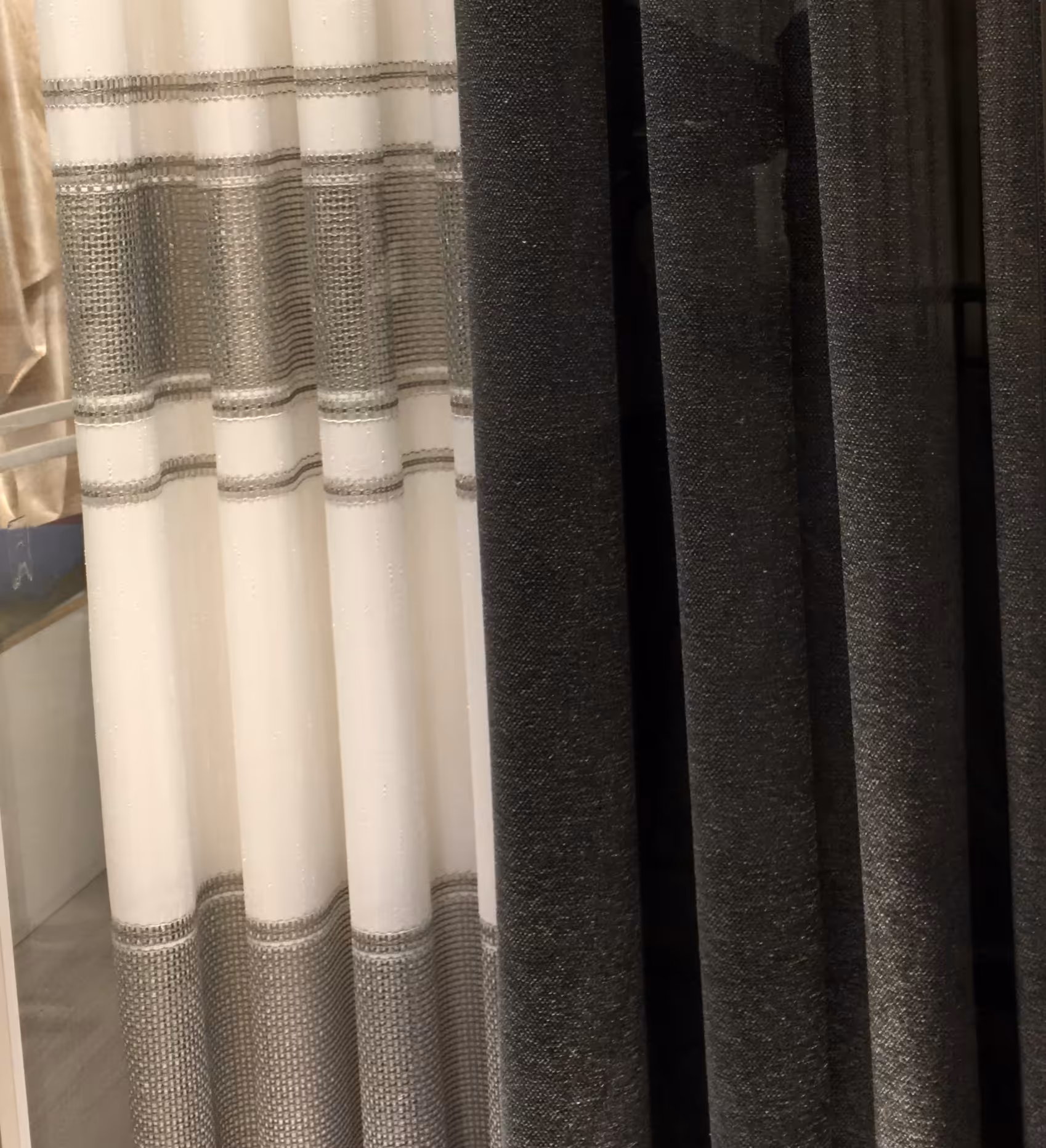 پرده کتان 2 حاشیه درجه یک 