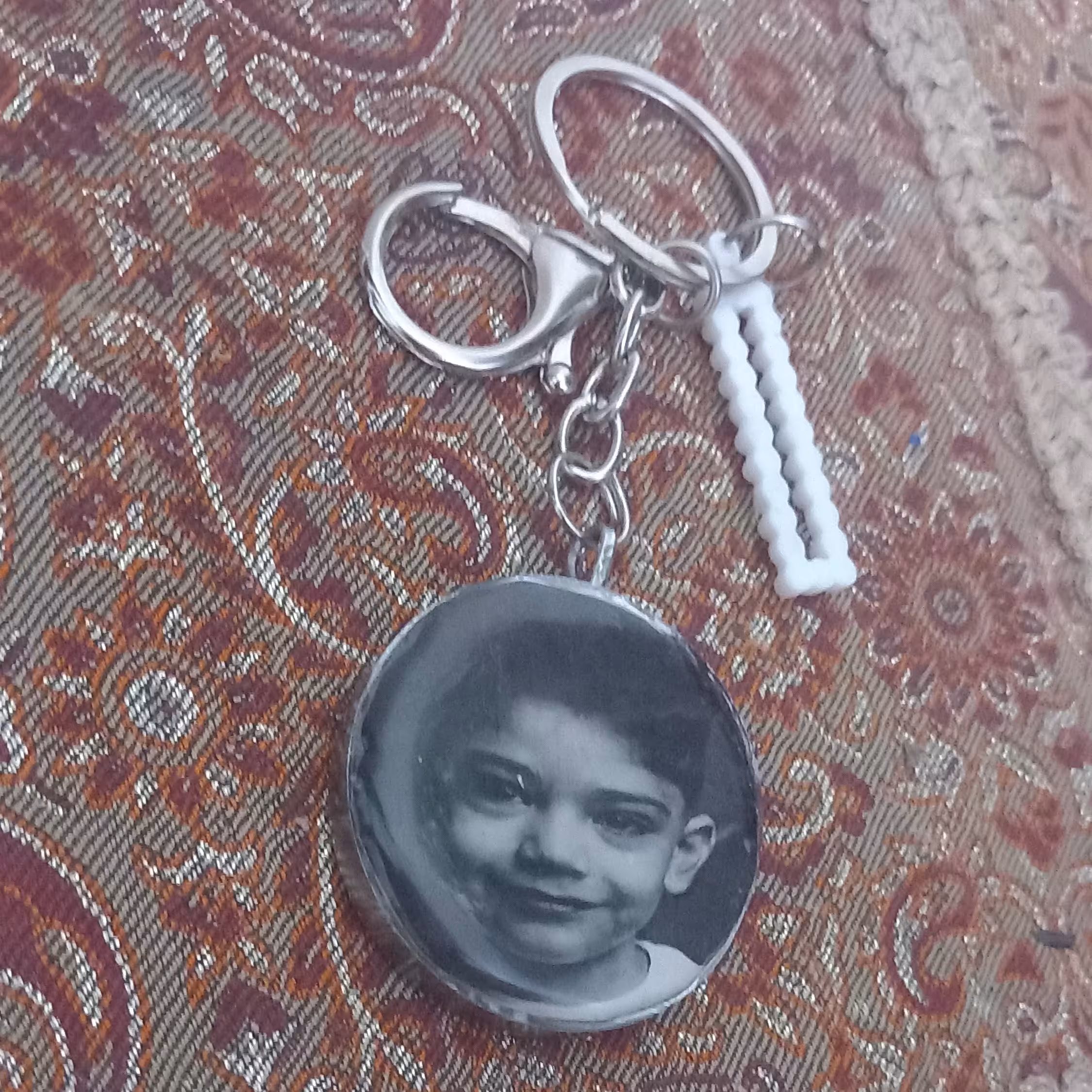 جاکلیدی دوطرفه رزینی عکسدار و اسم 