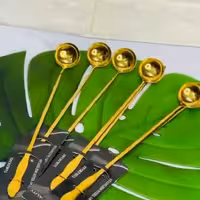 قاشق بلند یک عددی همزن پارچ مینی  ملاقه فانتزی قاشق شربت خوری بلندرنگ دلخواه شما