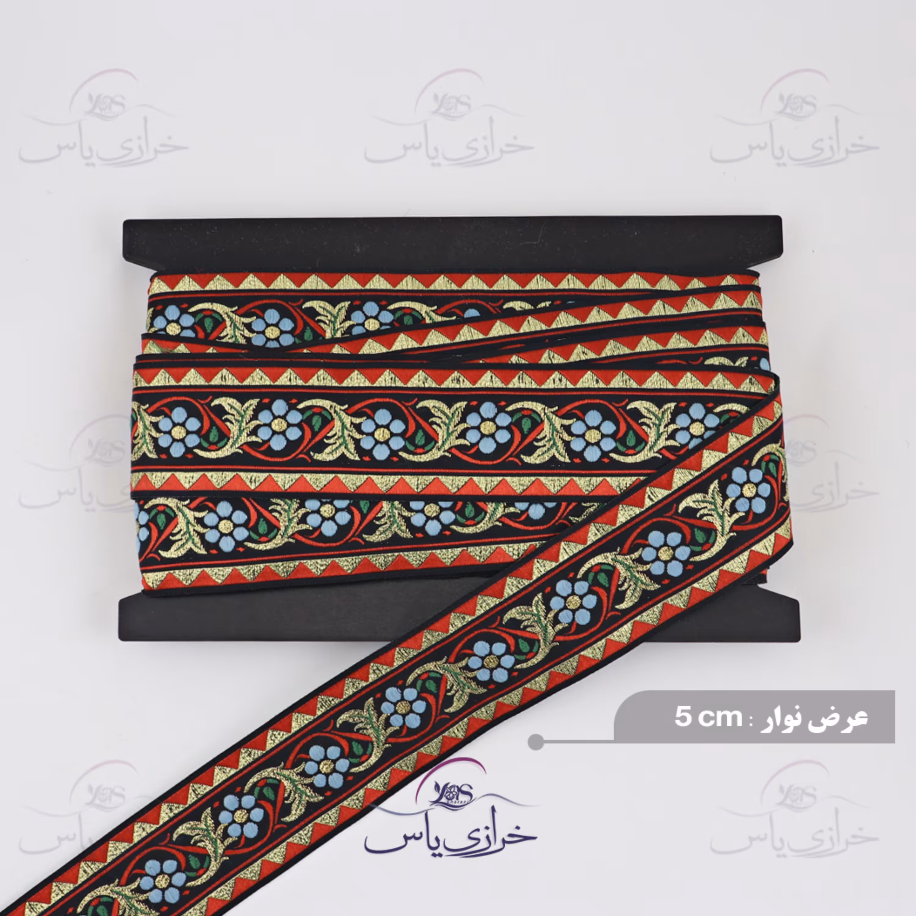 نوار سنتی بافت عرض 5 سانت کد 63