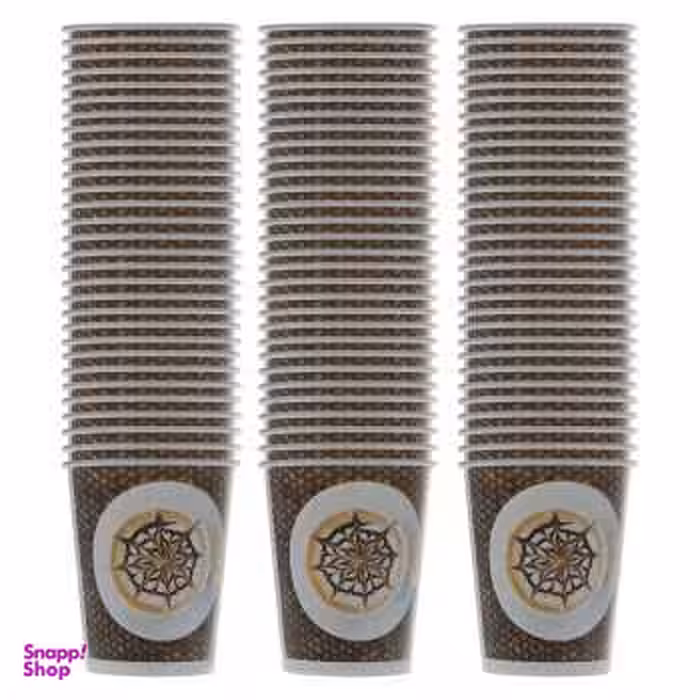 لیوان یکبار مصرف کاغذی الین پلاست مدل KGH3-100 بسته 100 عددی