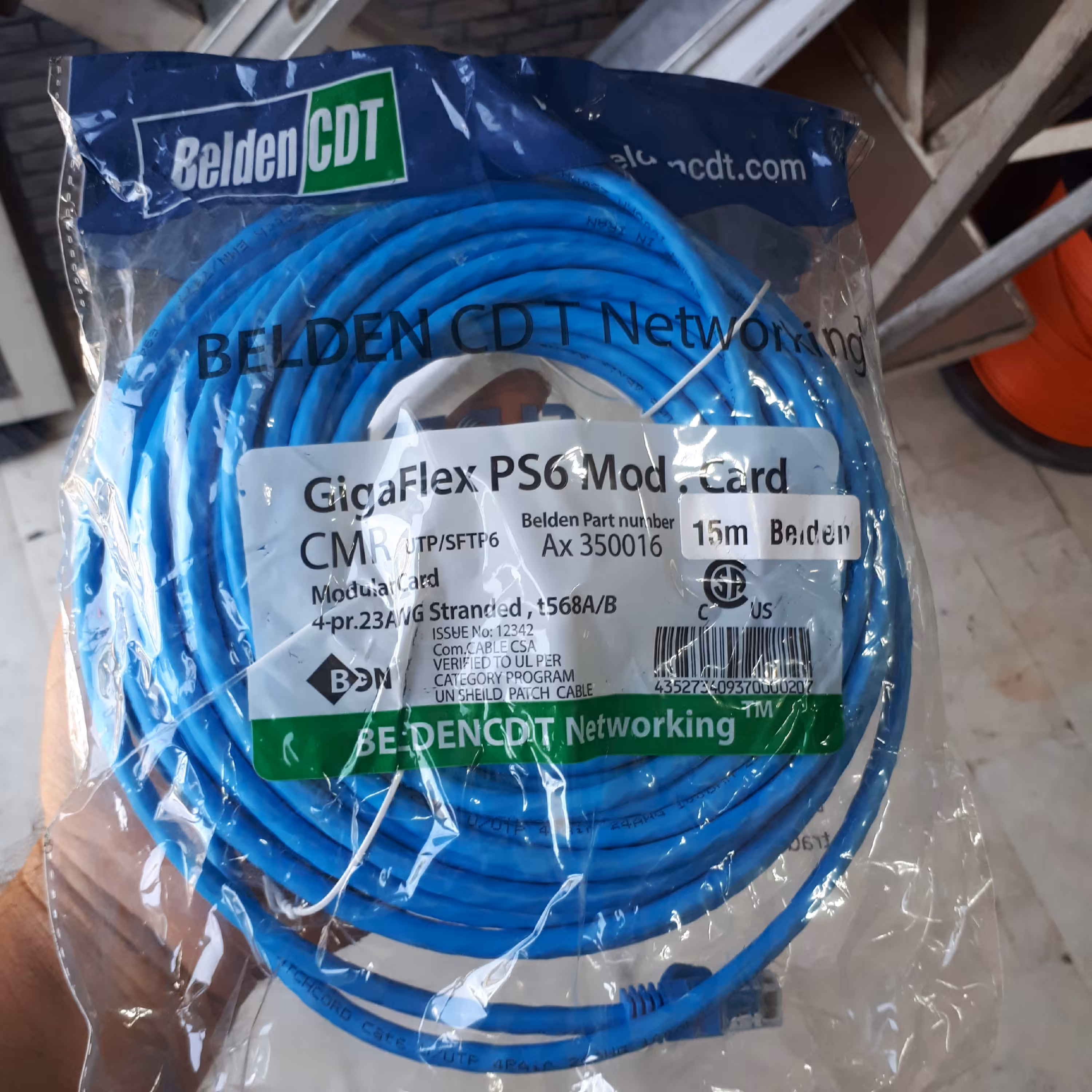 کابل شبکه 15 متری بل دن ( Belden)