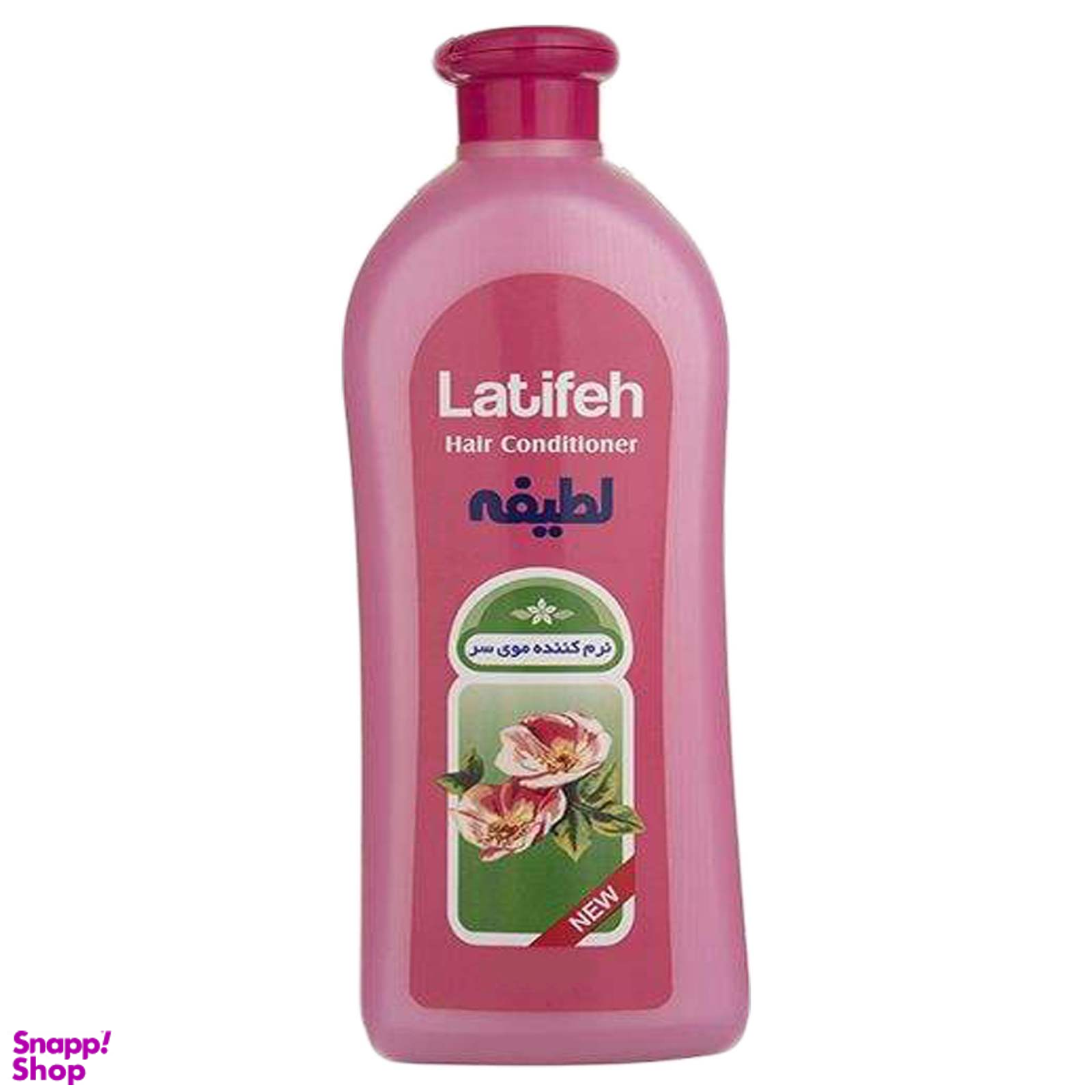 نرم کننده مو لطیفه (Latifeh) مدل صورتی وزن 400 گرم