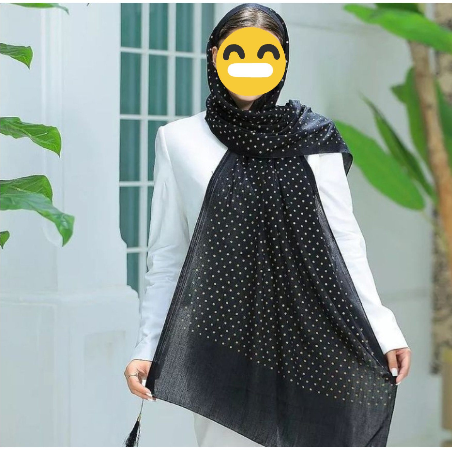 شال نخی آدامسی منگولهدار ویژه محرم کد 1