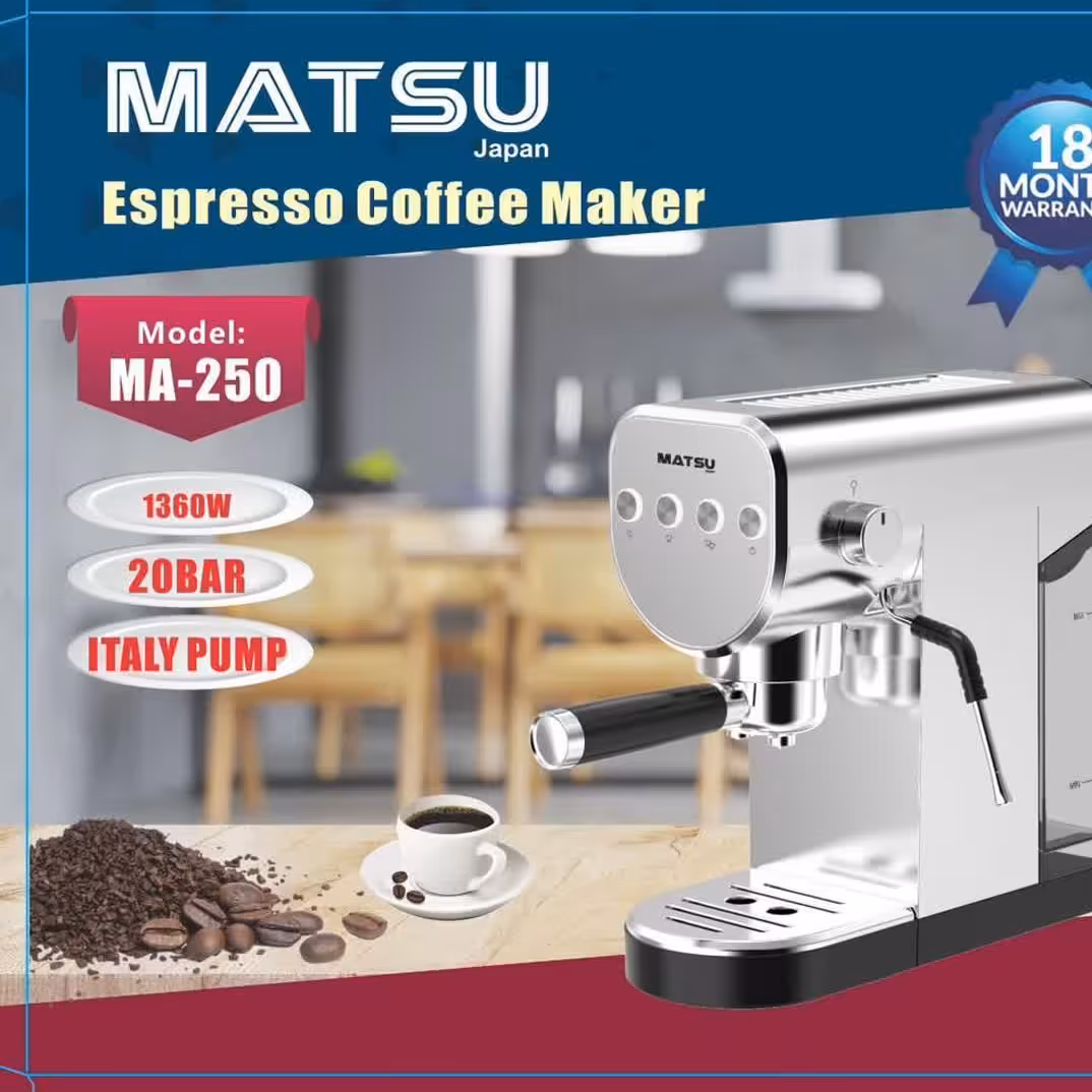 اسپرسو ساز  20 بار ماتسو تحت لیسانس  ژاپن مدل 250

