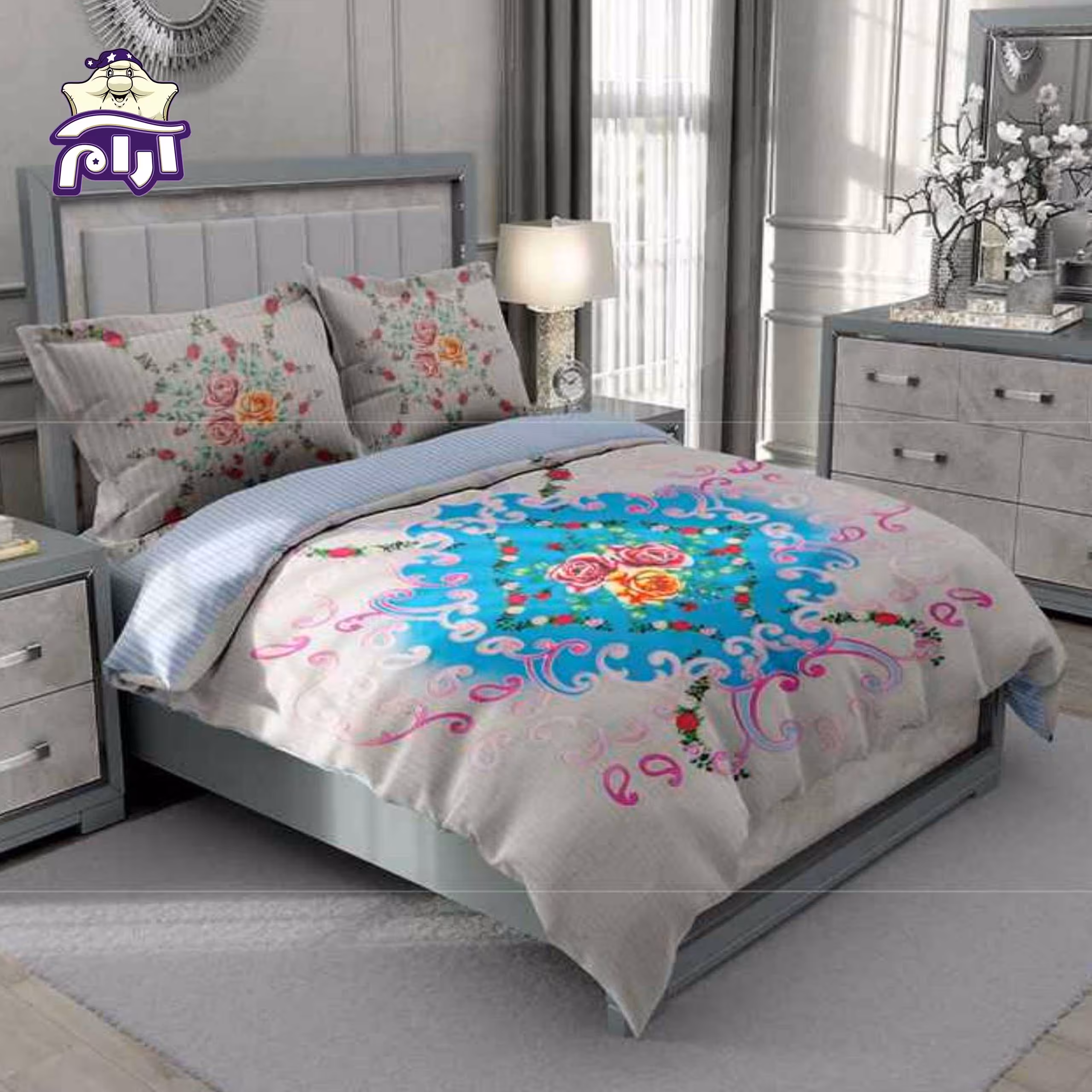 سرویس لحاف دونفره سارای 6 تکه کد 3080