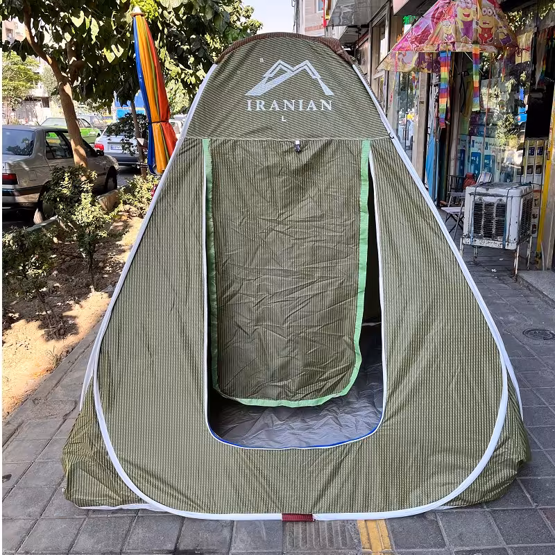 چادر مسافرتی 8 نفره فنری جنس برنو با رنگبندی و کف ضخیم و ارتفاع بلند کد3