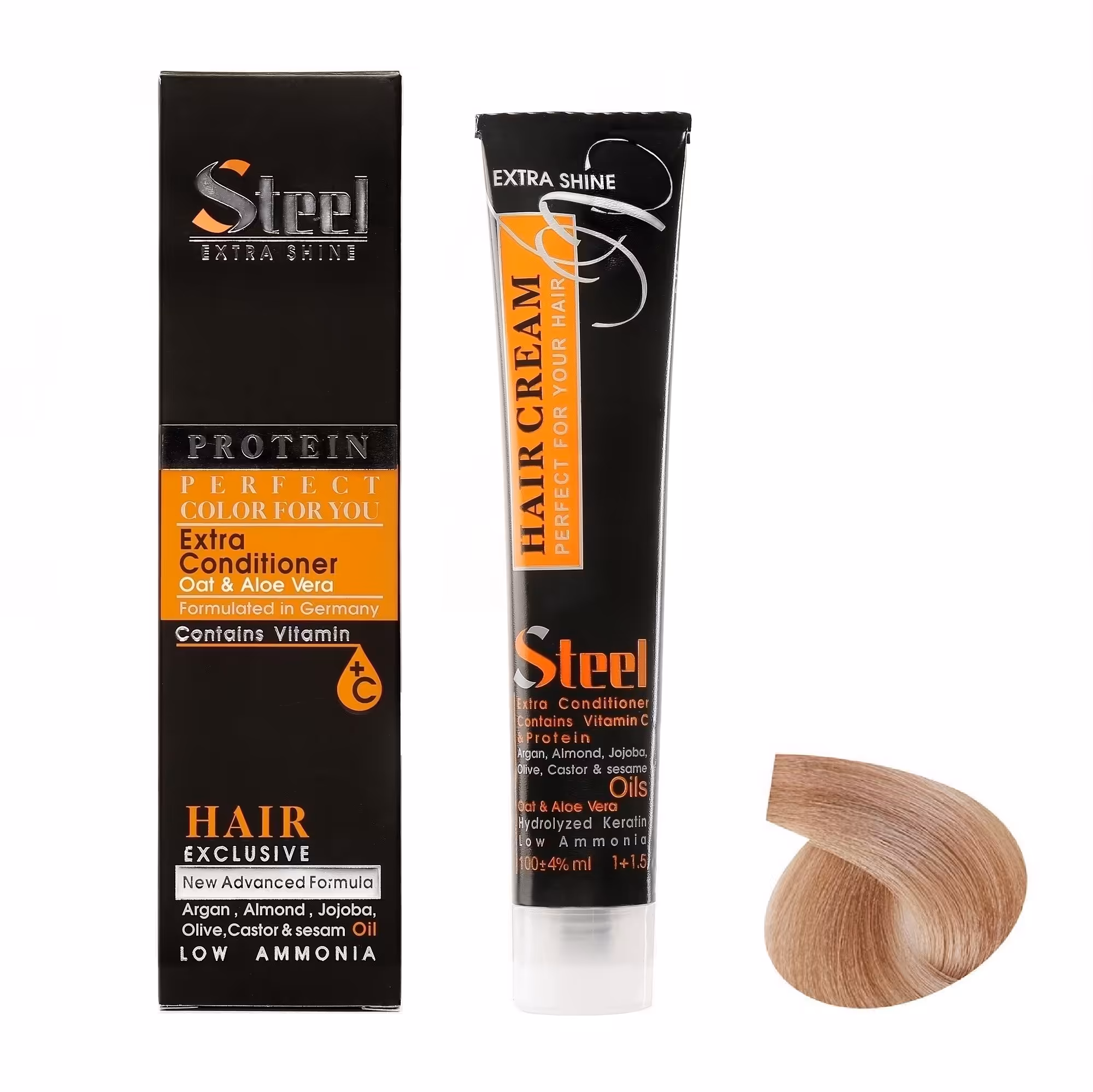 رنگ مو استیل شماره 9.7 حجم 100 میلی لیتر رنگ کاراملی