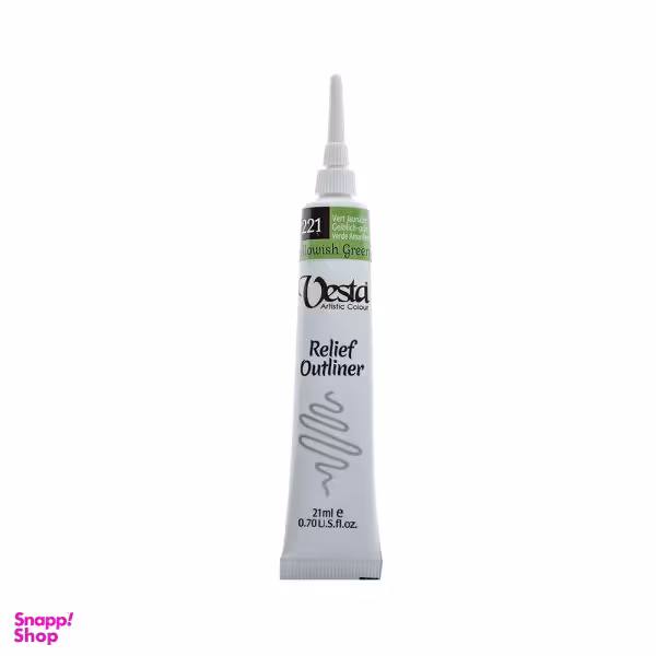 خمیر دورگیر وستا مدل Yellowish Green 221 حجم 21 میلی لیتر