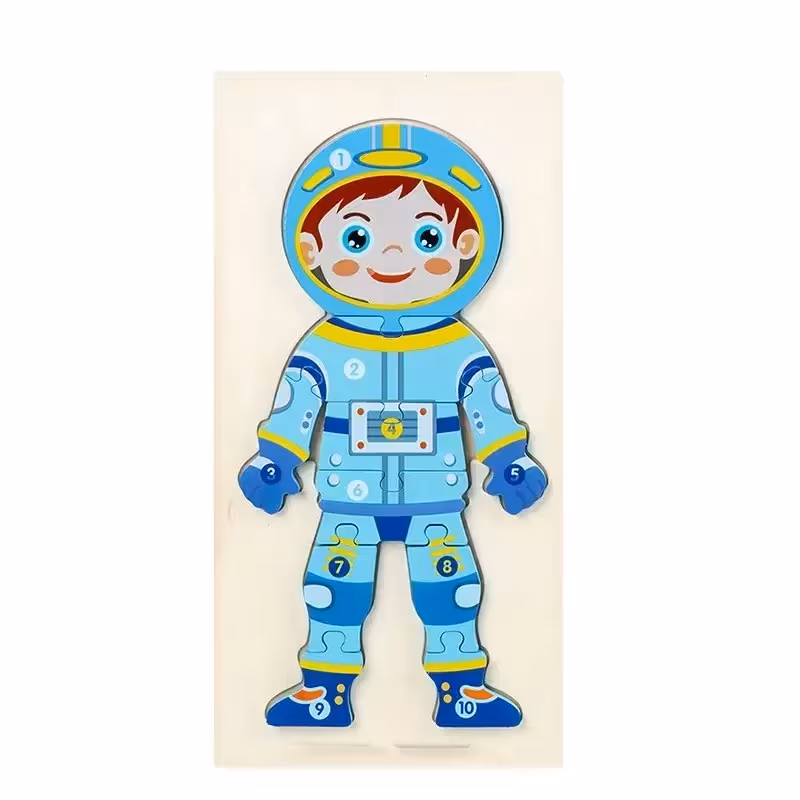 پازل چوبی آموزش مشاغل مدل فضانورد P/885/FA