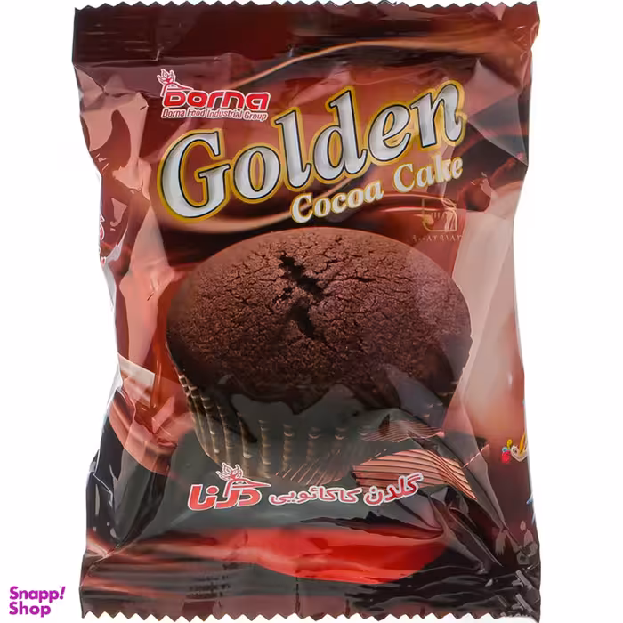 کیک گلدن کاکائوی درنا وزن 70 گرم